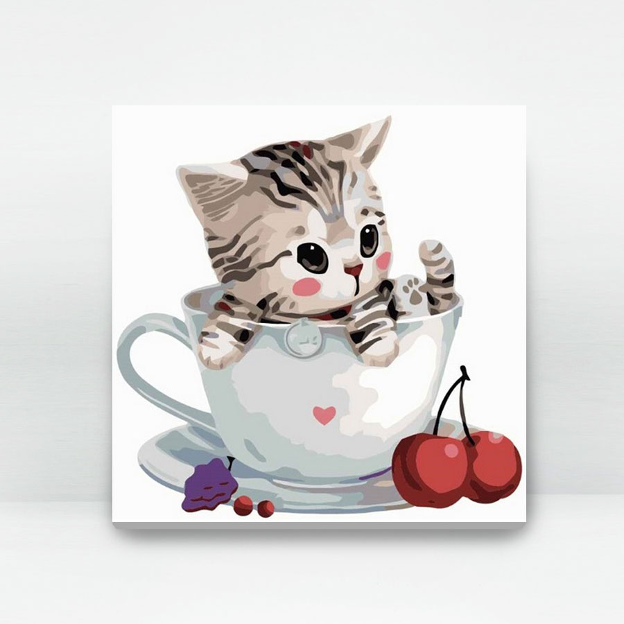 Cat Series - Cute Cat | 35easy Paint By Number Cat Series - Cute Cat | 35easy Paint By Number