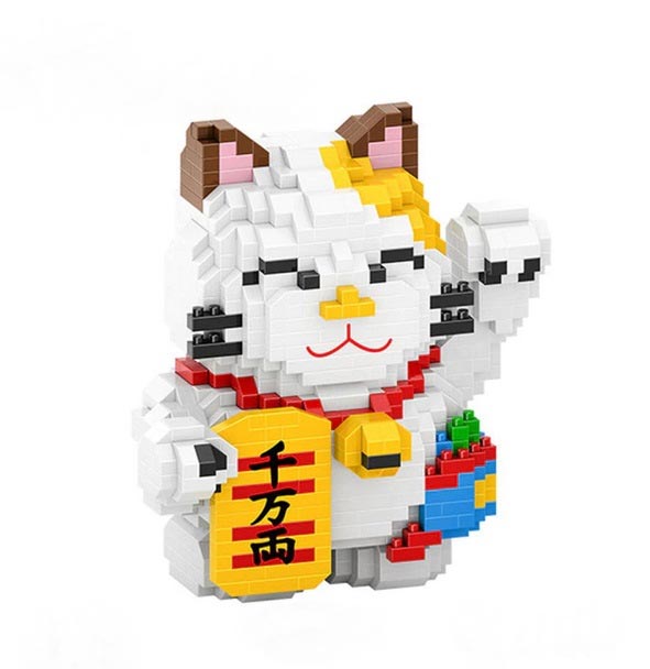 招財貓/醒獅系列 - 千萬兩 招財貓 | Mini Building Blocks
